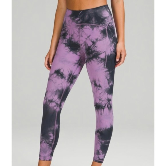lululemon athletica Pants - Lululemon Power Thru High-Rise Tight | Purple Tie Dye
